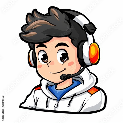 A bold copilot mascot logo design that combines simplicity and vector style for a clean, professional look.