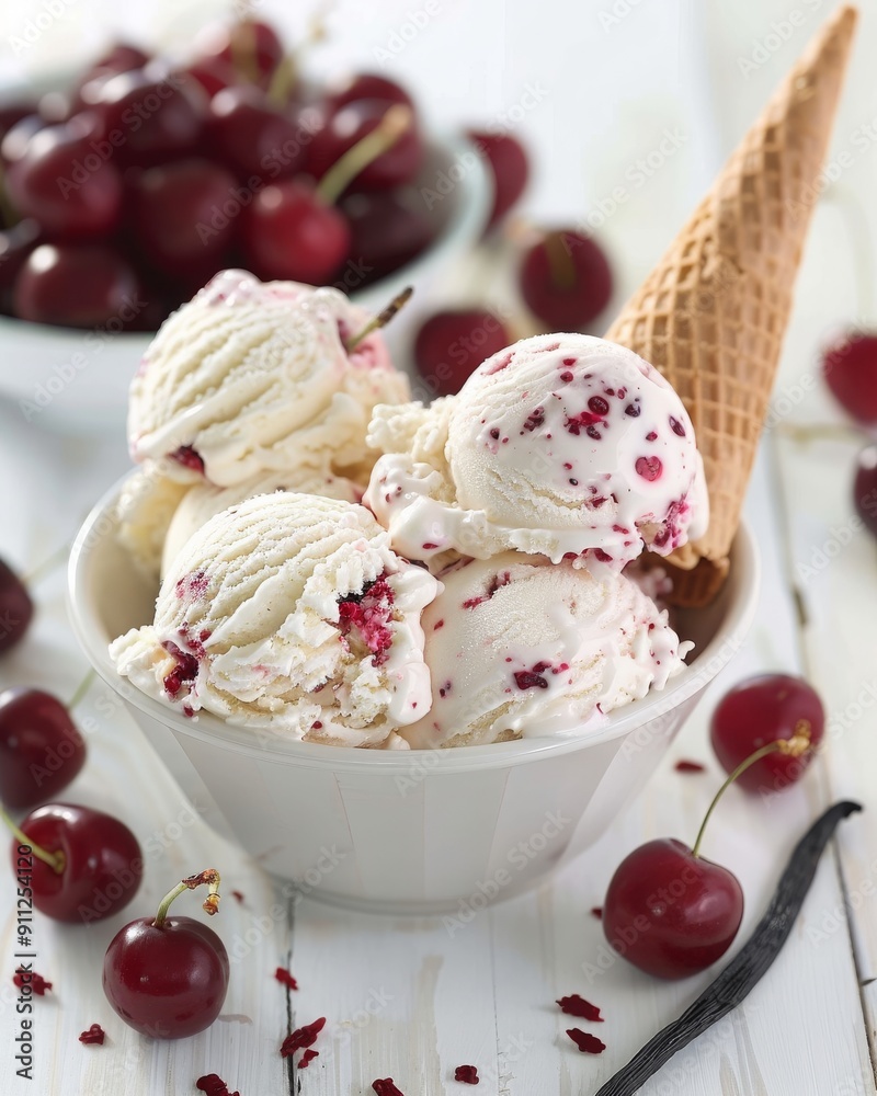 Cherry ice cream Cherry ice cream
