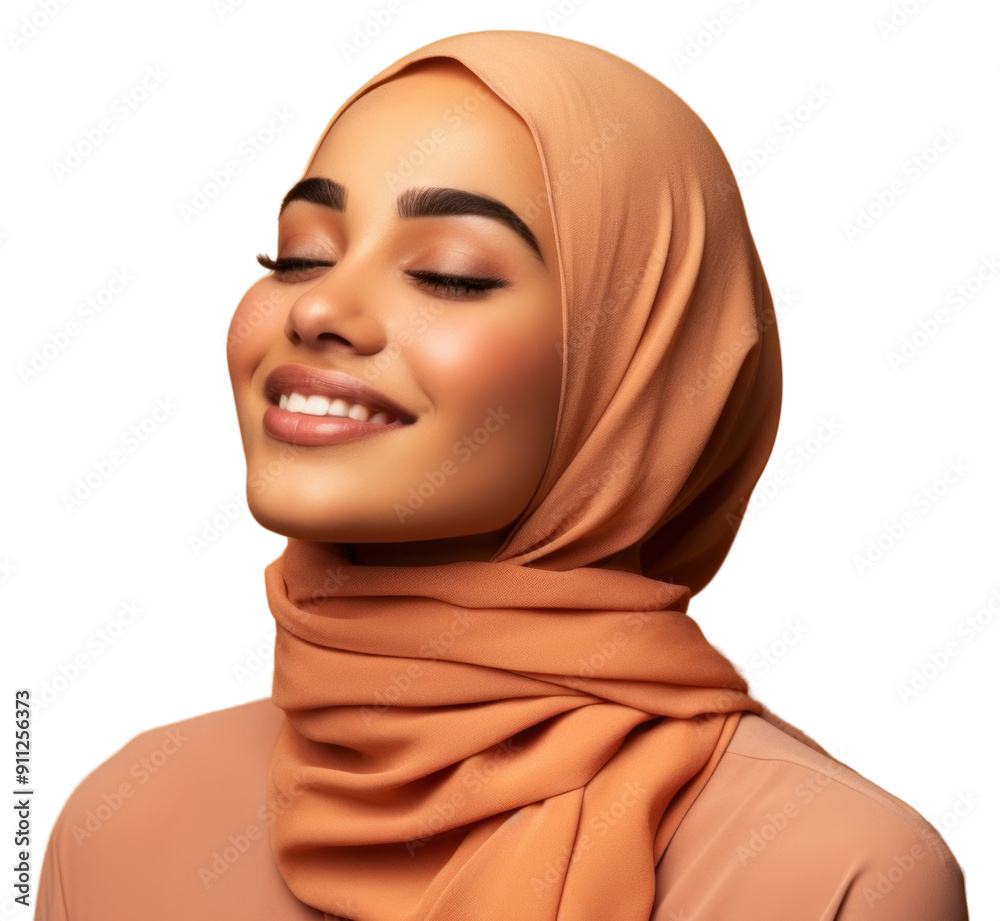 PNG Portrait adult scarf smile. PNG Portrait adult scarf smile.