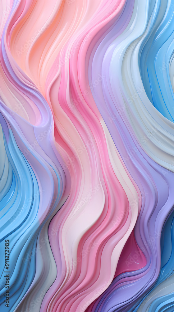 Digital technology teal and white geometric curve abstract poster background