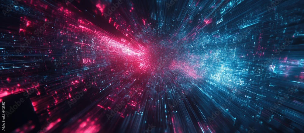 3D Rendering in Progress with Technological Glitches and Visual Interference Effects 3D Rendering in Progress with Technological Glitches and Visual Interference Effects