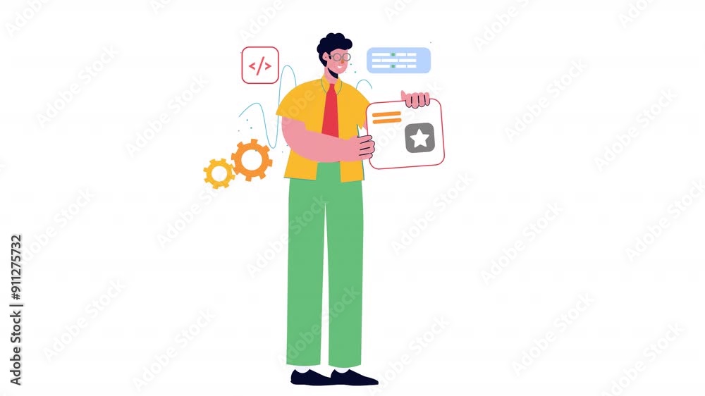App Development Character Animation Scene App Development Character Animation Scene
