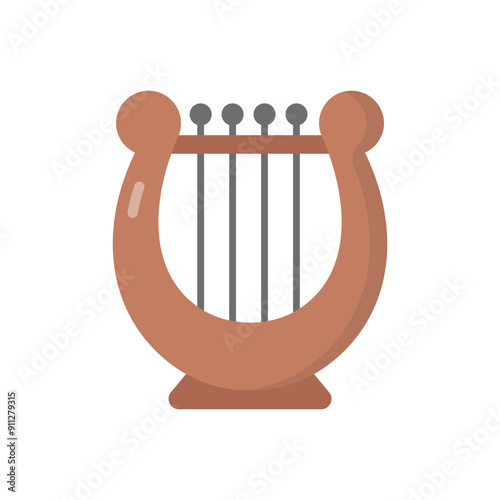 Harp vector icon