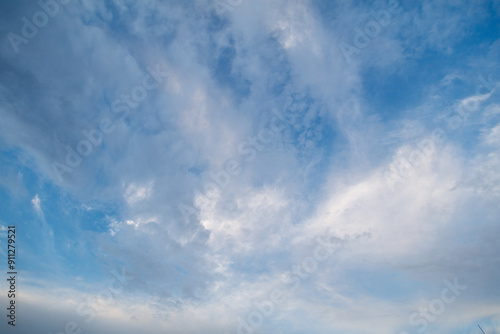 Clouds after rain in the sky as a background