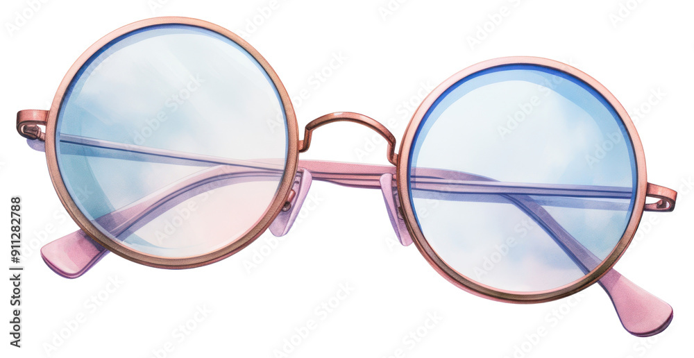 Fototapeta premium PNG Vintage glasses sunglasses white background accessories.