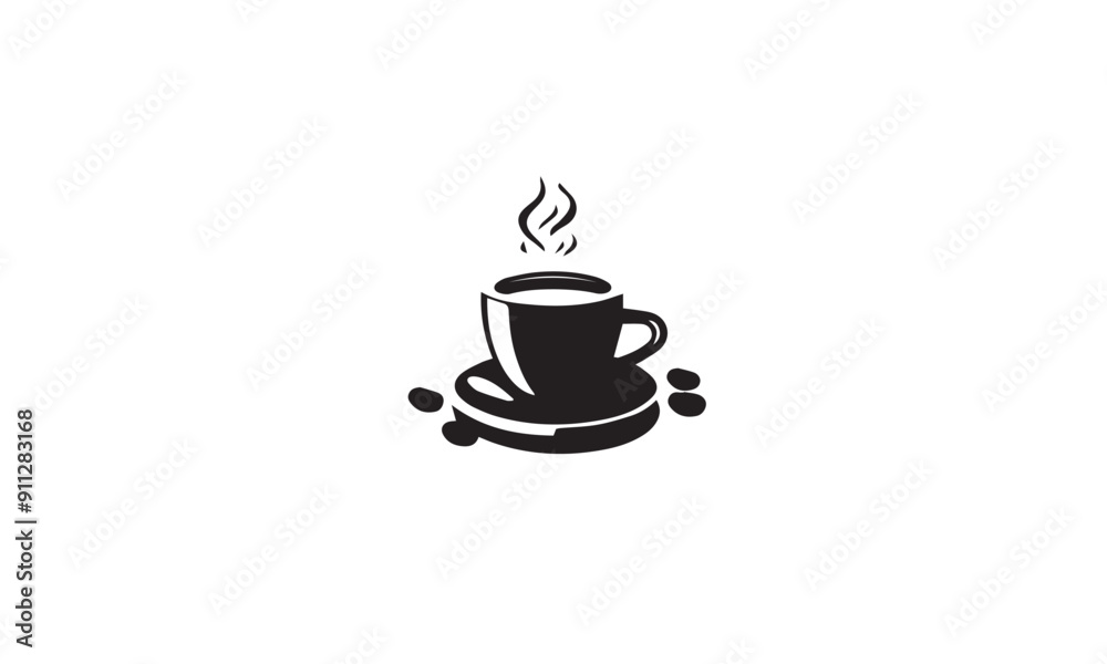 coffee and conversation simple black logo design white background coffee and conversation simple black logo design white background