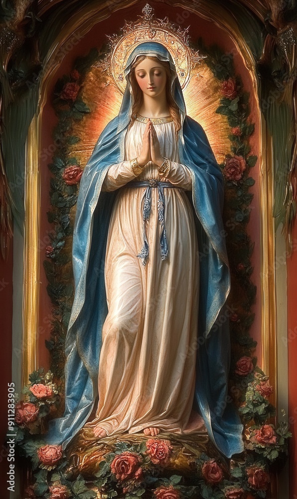 Statue of Our lady of grace virgin Mary Statue of Our lady of grace virgin Mary