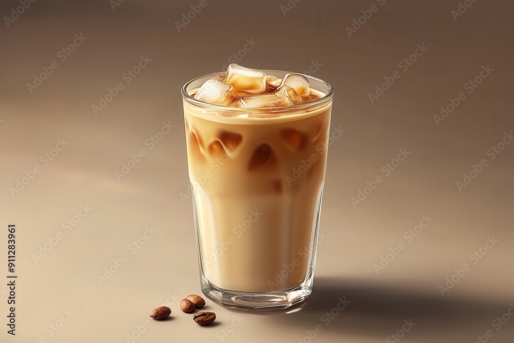 Image of iced cafe latte Image of iced cafe latte