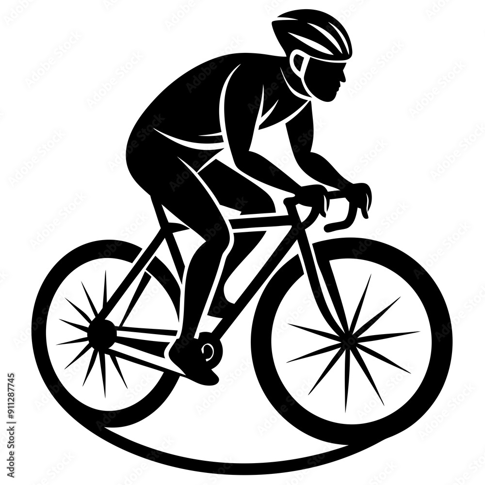 Obraz premium a cyclist