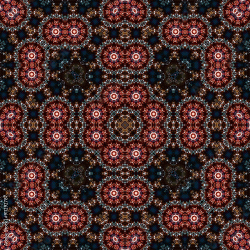 Seamless square patterns. Woven texture