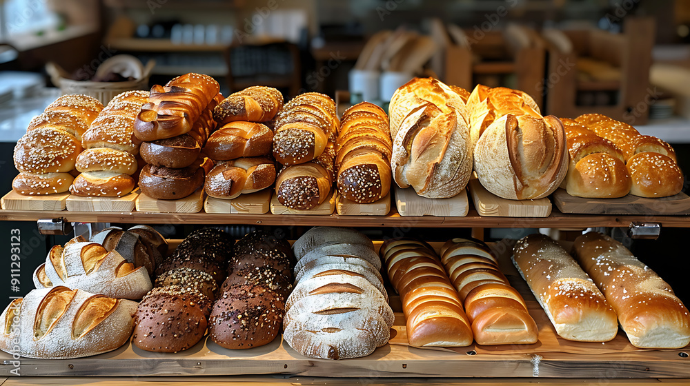 Bread in a bakery