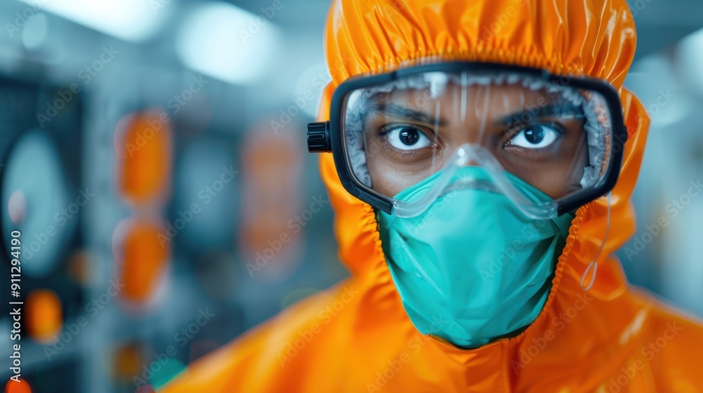 A worker in a flame-resistant suit, monitoring gauges and controls in a refinery control room A worker in a flame-resistant suit, monitoring gauges and controls in a refinery control room
