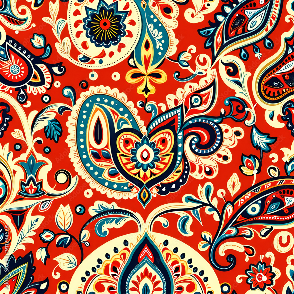 Fototapeta premium pattern with flowers seamless floral pattern