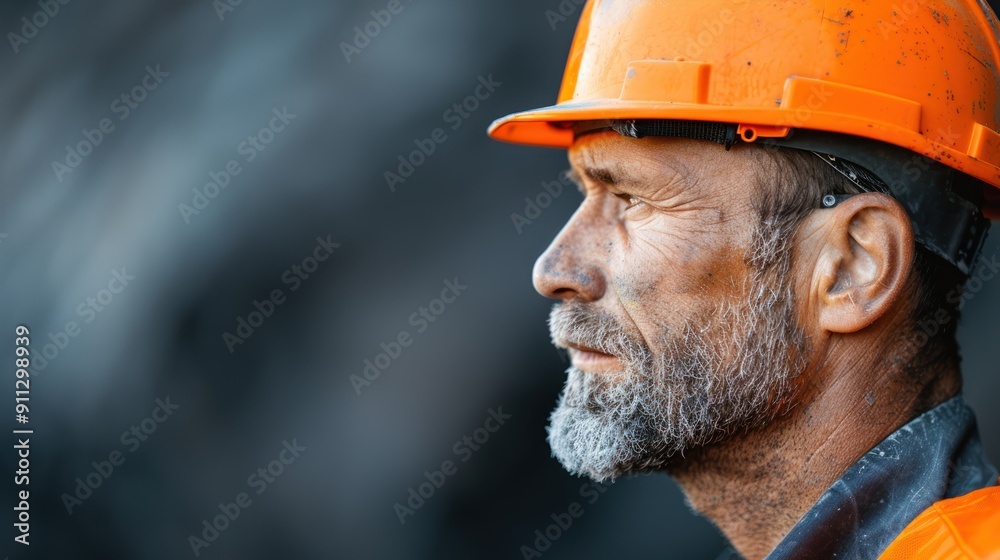 A worker in a reflective vest, monitoring machinery in an open-pit mine
