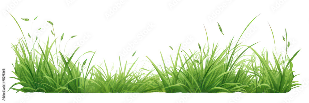 Fototapeta premium Grass plant green lawn.