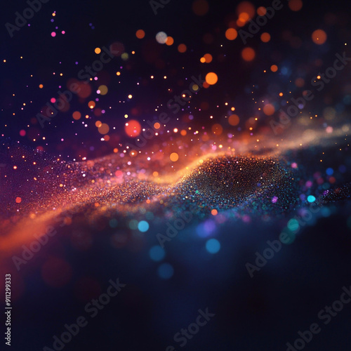 particles, explosion, glow colors, wave, texture, elements, abstract backround.