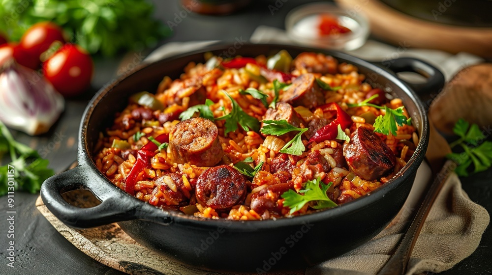 A healthy rice pot recipe that's bursting with spicy sausage A healthy rice pot recipe that's bursting with spicy sausage