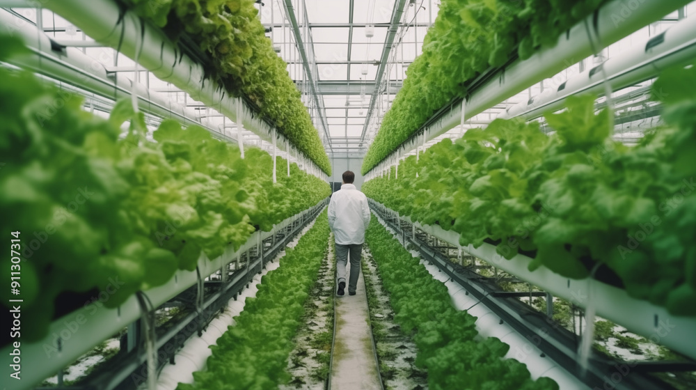Farmers are inspecting organic vegetables grown on farms. Farmers are inspecting organic vegetables grown on farms.