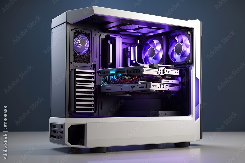 Professional workstation and gaming computer, to play video games online or do professional design and multimedia work Professional workstation and gaming computer, to play video games online or do professional design and multimedia work