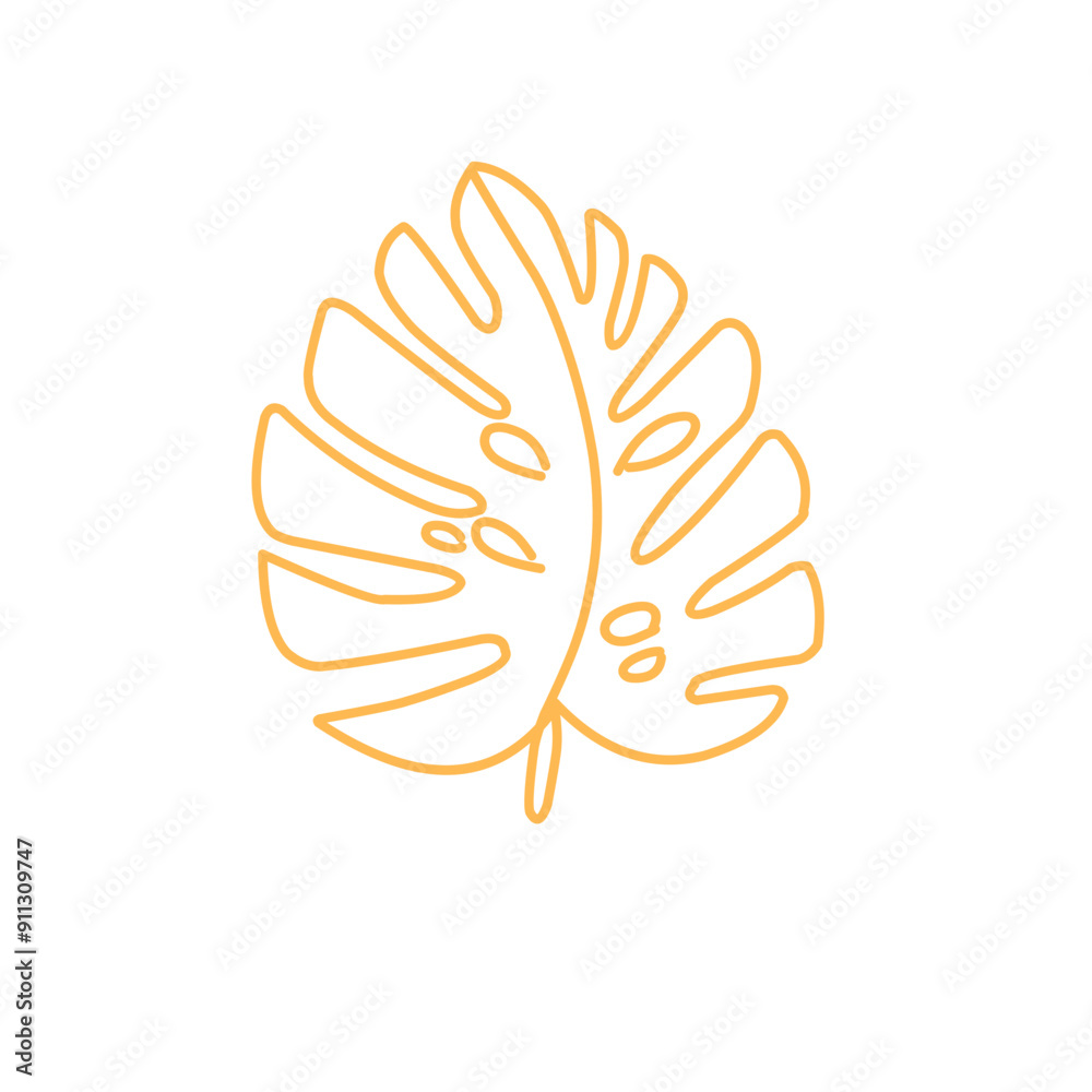 Tropical leaves vector illustration Tropical leaves vector illustration