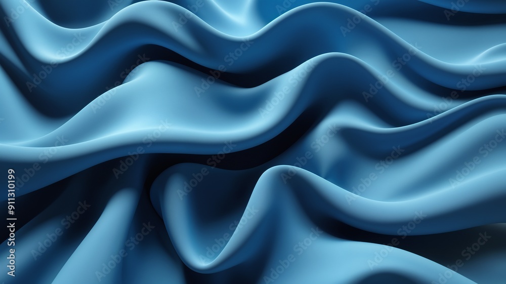 A 3D Render of Wavy Abstract Fabric A 3D Render of Wavy Abstract Fabric