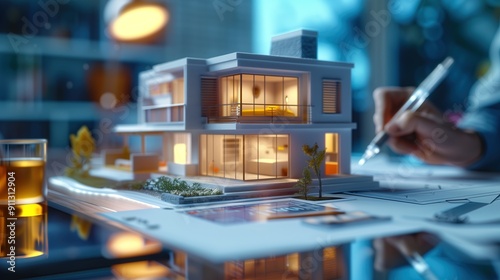 Wallpaper Mural Modern Architectural Model Design in Natural Light Torontodigital.ca