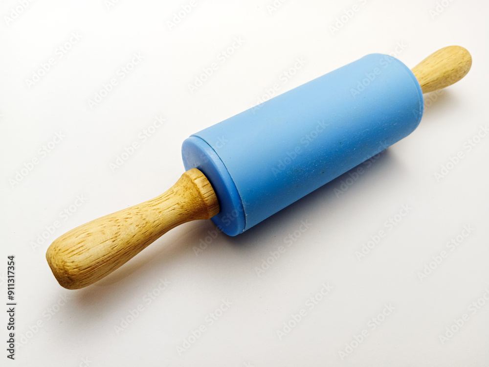 Tools for making cakes or tools for rolling cake dough isolated on white Tools for making cakes or tools for rolling cake dough isolated on white