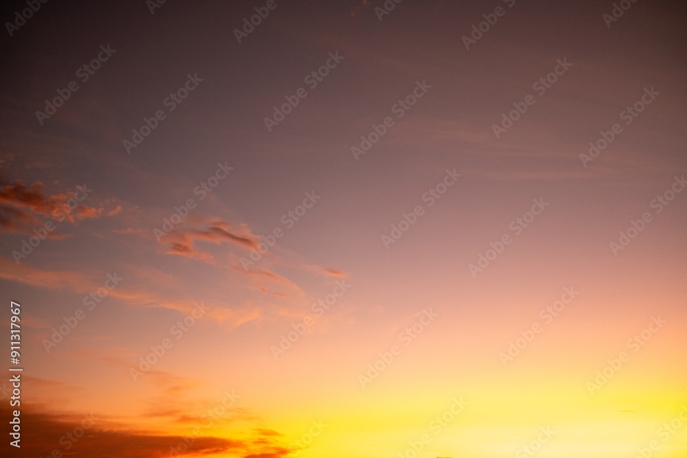 Beautiful , luxury soft gradient orange gold clouds and sunlight on the blue sky perfect for the background, take in everning,Twilight, Large size, high definition landscape photo Beautiful , luxury soft gradient orange gold clouds and sunlight on the blue sky perfect for the background, take in everning,Twilight, Large size, high definition landscape photo