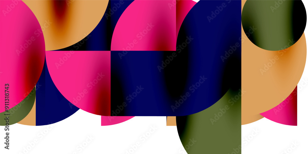 Tech minimal circular shapes geometric art. Vector modern circles Tech minimal circular shapes geometric art. Vector modern circles