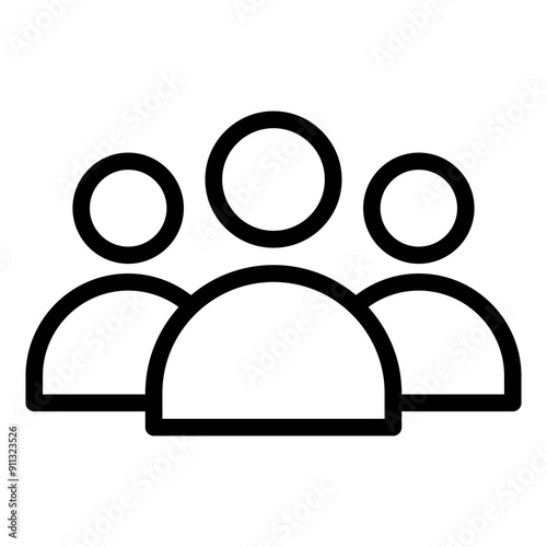 Group Icon in Line Style