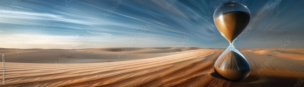 Hourglass in the Desert - Time's Passage in a Vast Landscape Hourglass in the Desert - Time's Passage in a Vast Landscape