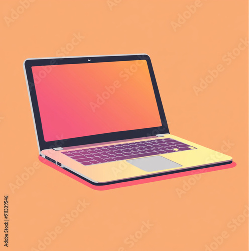 laptop vector image no background