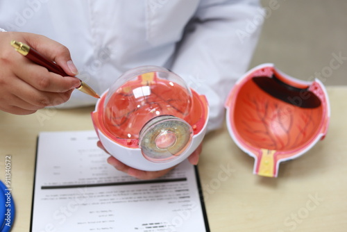 Eyes are sensory organs that detect light, enabling vision. They consist of structures like the cornea, lens, and retina, working together to focus images and send visual information to the brain