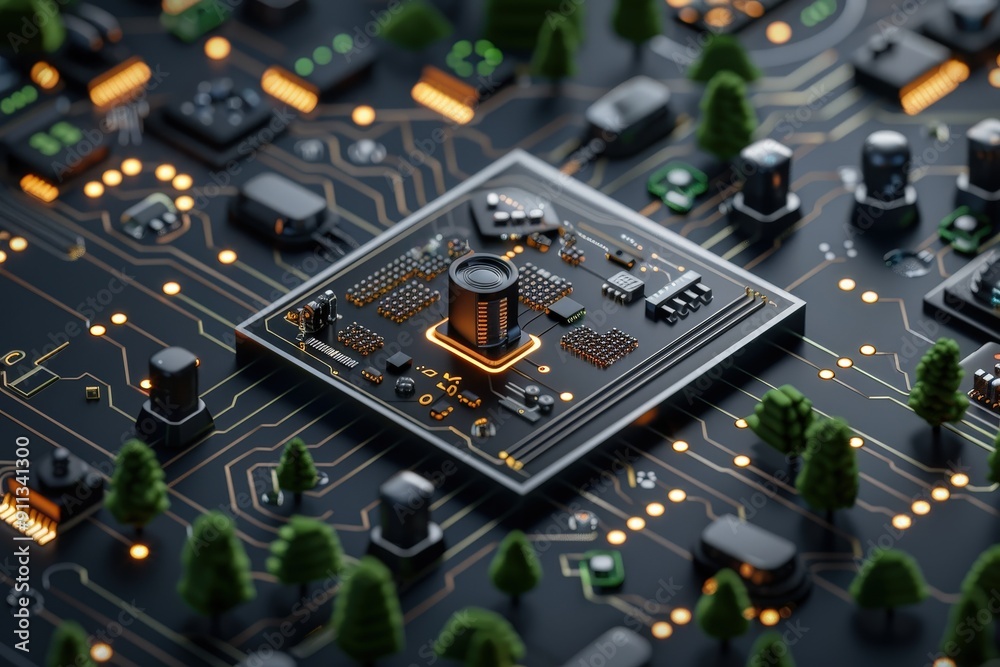 Trends mechanization automation theme top view presenting mechanized automation Futuristic tone monochromatic color scheme Trends mechanization automation theme top view presenting mechanized automation Futuristic tone monochromatic color scheme