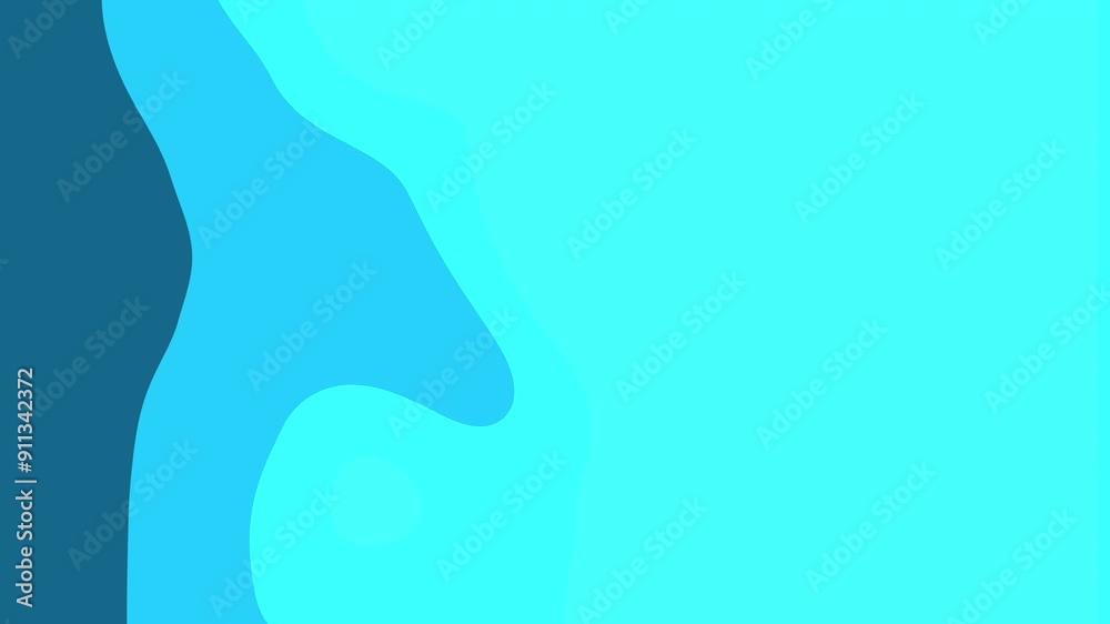 Blue navy and cyan simple animation wave wipe transition seamless loop on black background Blue navy and cyan simple animation wave wipe transition seamless loop on black background