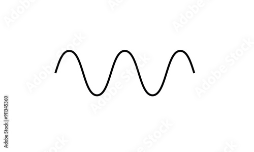 Sinusoidal wave signals. Sine wave.
