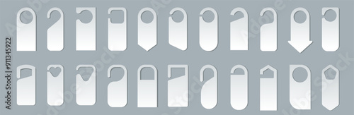 Do not disturb door hanger signs of hotel room