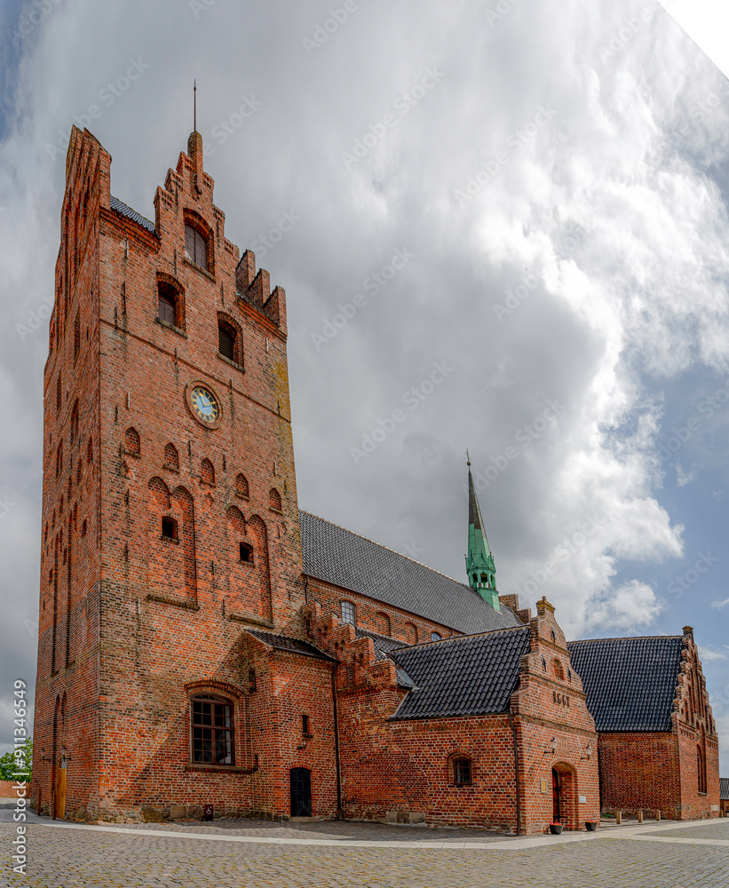 the gotic red brick-church in Middelfart