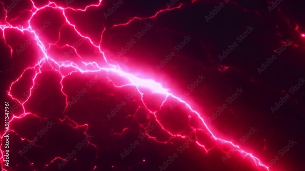 red lightning strikes black background , footage, 4k footage, videos, video clip, slow motion, 4K, short video
