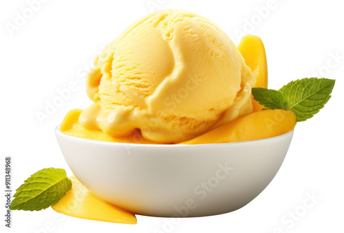 PNG A mango ice-cream dessert plant food. photo