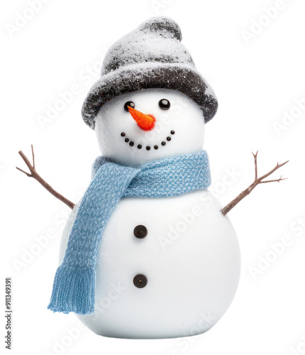 PNG Snow man snowman winter white. photo