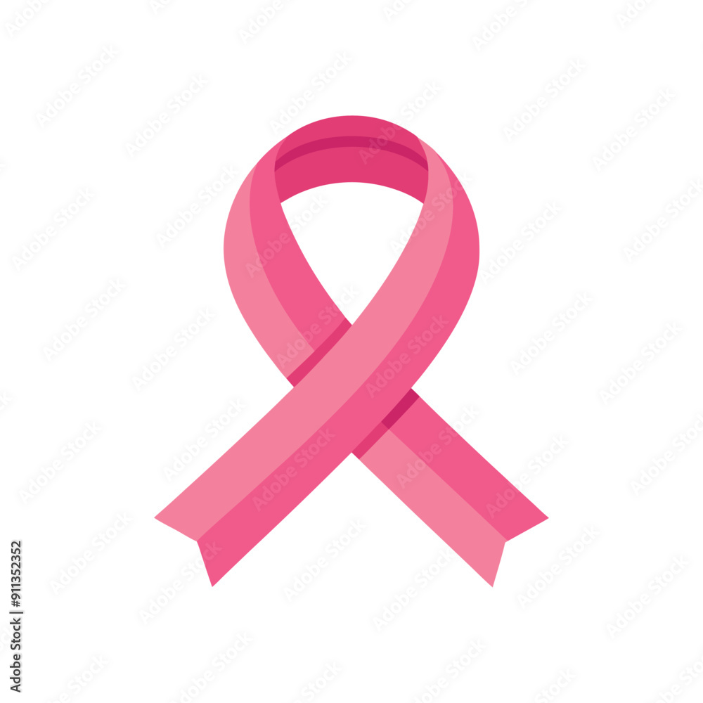 pink ribbon breast cancer awareness vector design illustration pink ribbon breast cancer awareness vector design illustration