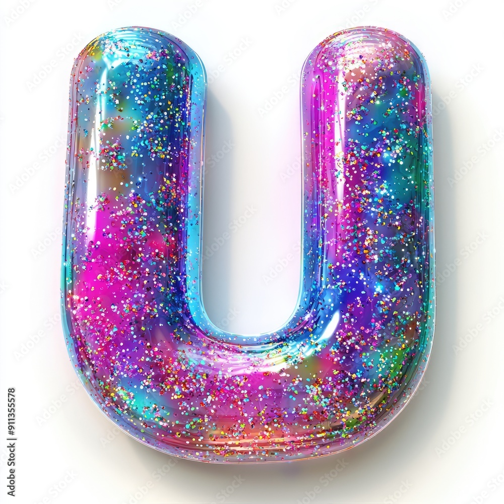 Shimmering Glitter Letter Shimmering Glitter Letter