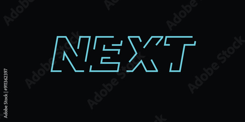 TYPOGRAPHY LETTERING BRAND LOGO NEXT IDENTITY WITH SPECIAL CHARECTERS 