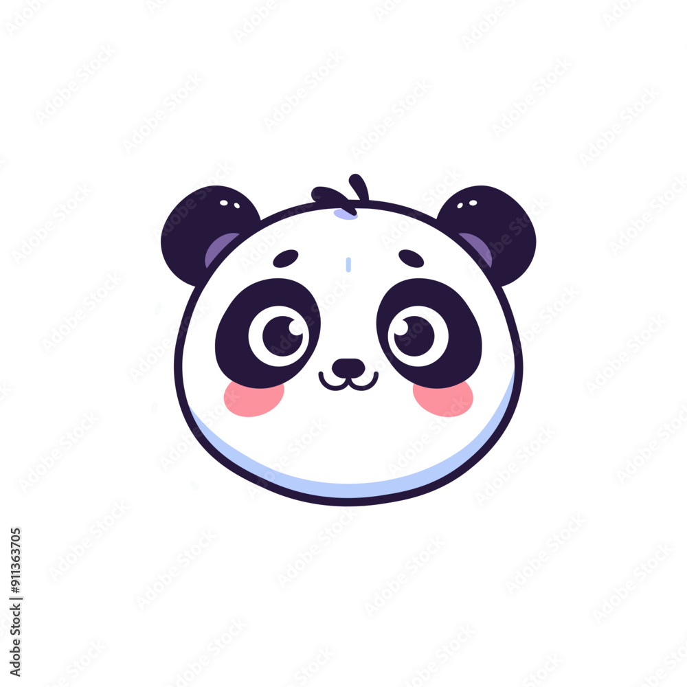 Adorable Panda Vector Illustration