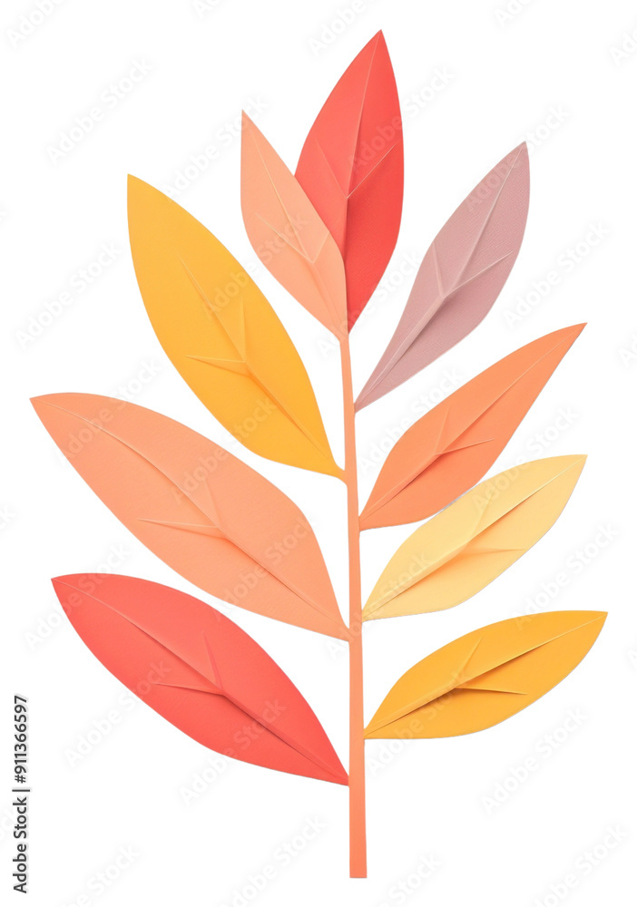 PNG Leaf plant paper art. PNG Leaf plant paper art.
