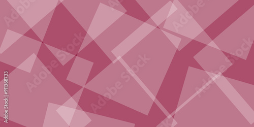 Abstract triangle pink color background, vector illustration. Geometric background with squares in bright light with soft shadows as pattern. Pink low poly background for card, poster or wallpaper.
