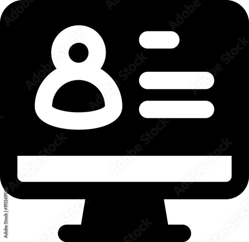 UI digitalisation Vector Icon Illustration. Glyph Style