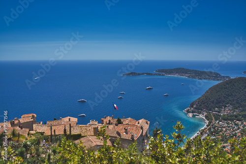 amazing view of eze village, france