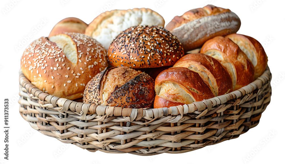Bread, cut out background, transparent background